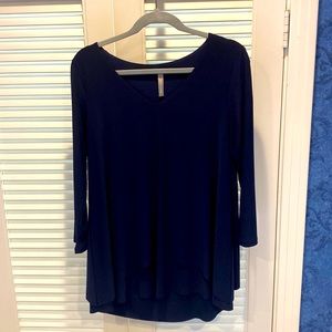 Last Tango tunic top, size medium, navy